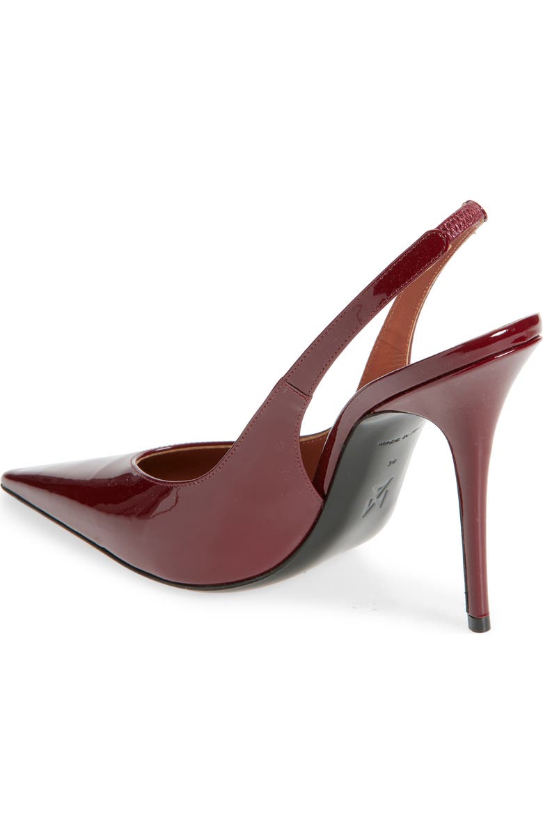 Amina Muaddi Anok Slingback Pump, Alternate, color, Patent Wine