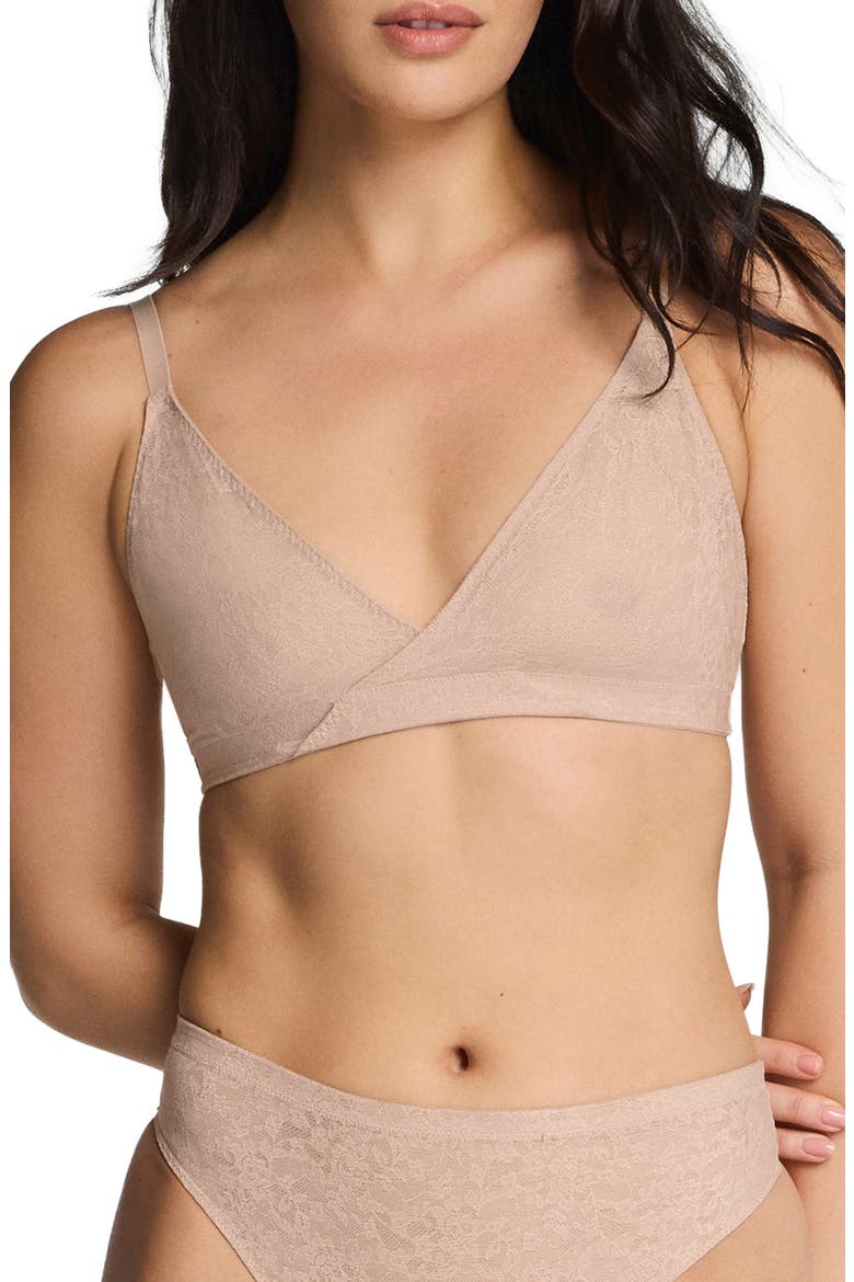 SPANXsupersmooth® Day to Date Night Lace Bralette, Main, color, CHAI