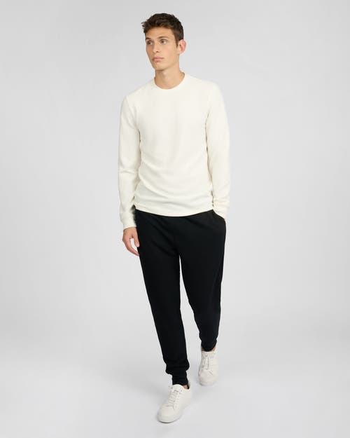 Onia Waffle Crewneck In White