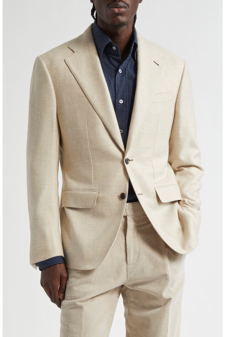 Structured Cashmere Sport Coat, Main, color, OAT
