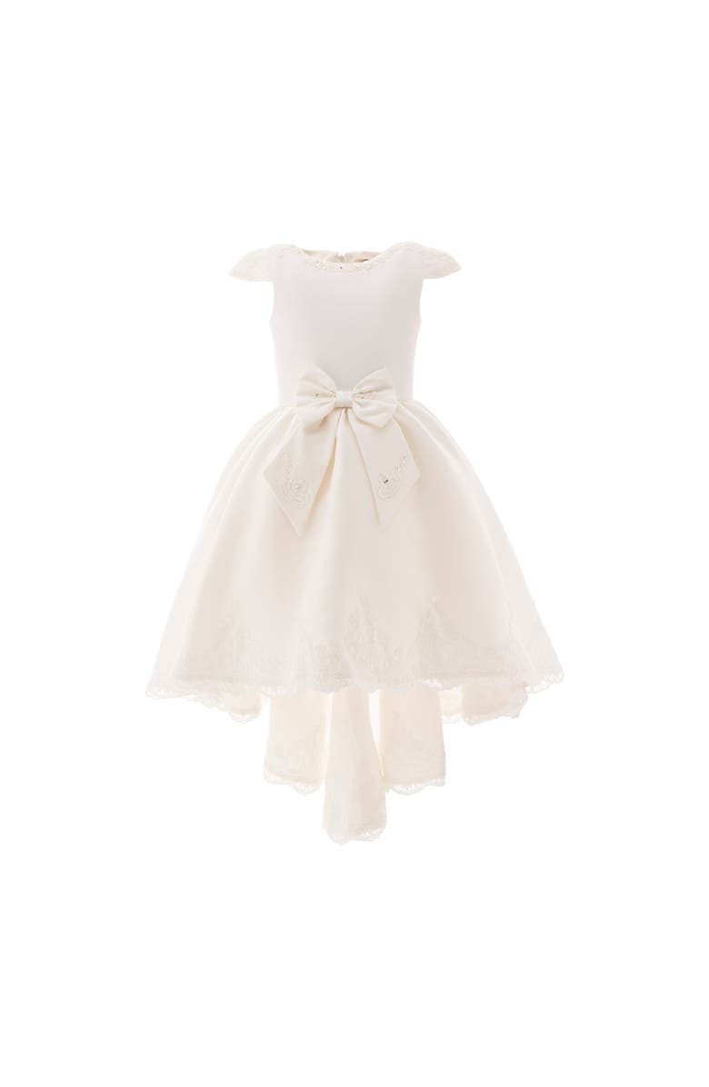 Tulleen Cresci Hilo Bow Dress, Alternate, color, White