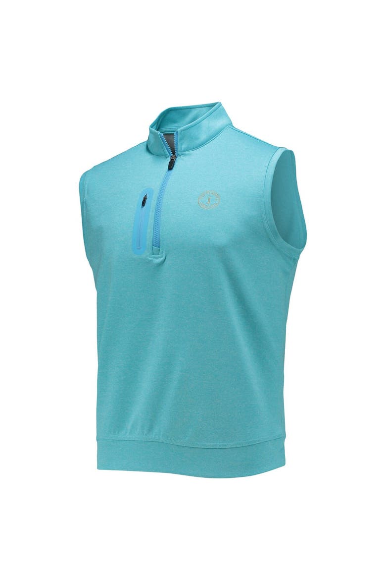 Men's johnnie-O Light Blue THE PLAYERS Denny Half-Zip Vest, Alternate, color, Light Blue