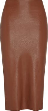 Commando Faux Leather Midi Skirt