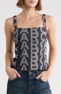 Marc Jacobs Monogram Denim Bustier Top