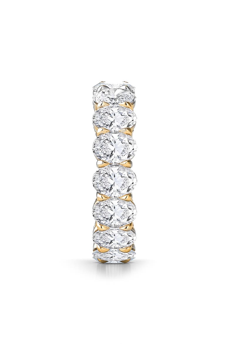 Oval Cut Lab Grown Diamond Eternity Band, Alternate, color, YELLOW GOLD