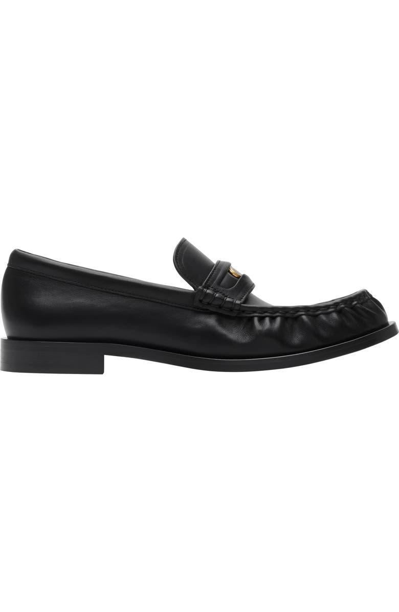 Burberry Women's Leather Cadet Loafers, Main, color, Black