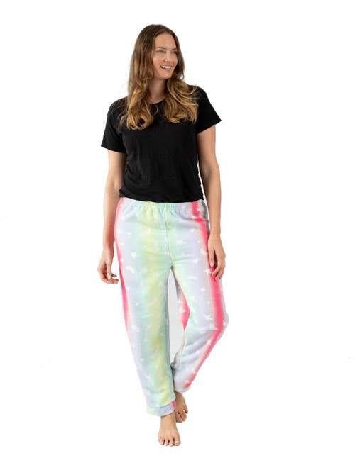 Leveret Fleece Printed Holiday Pajama Pants In Multi