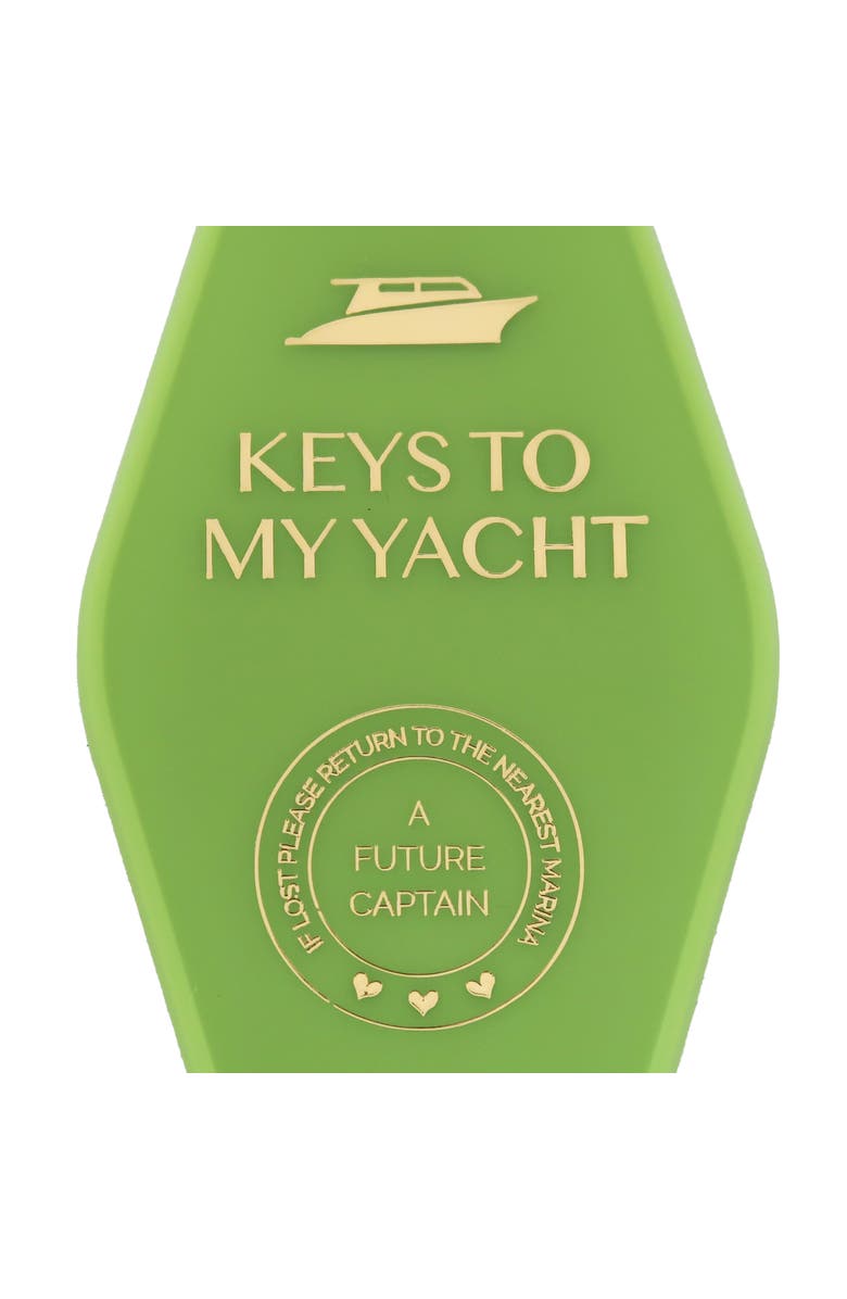 Jollity
Co Vintage Motel Keychains, 6 Style Options, Alternate, color, Keys To My Yacht
