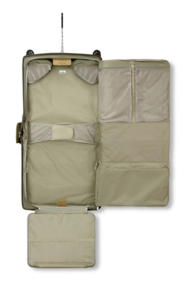 Baseline Wardrobe Spinner Garment Bag, Alternate, color, OLIVE GREEN