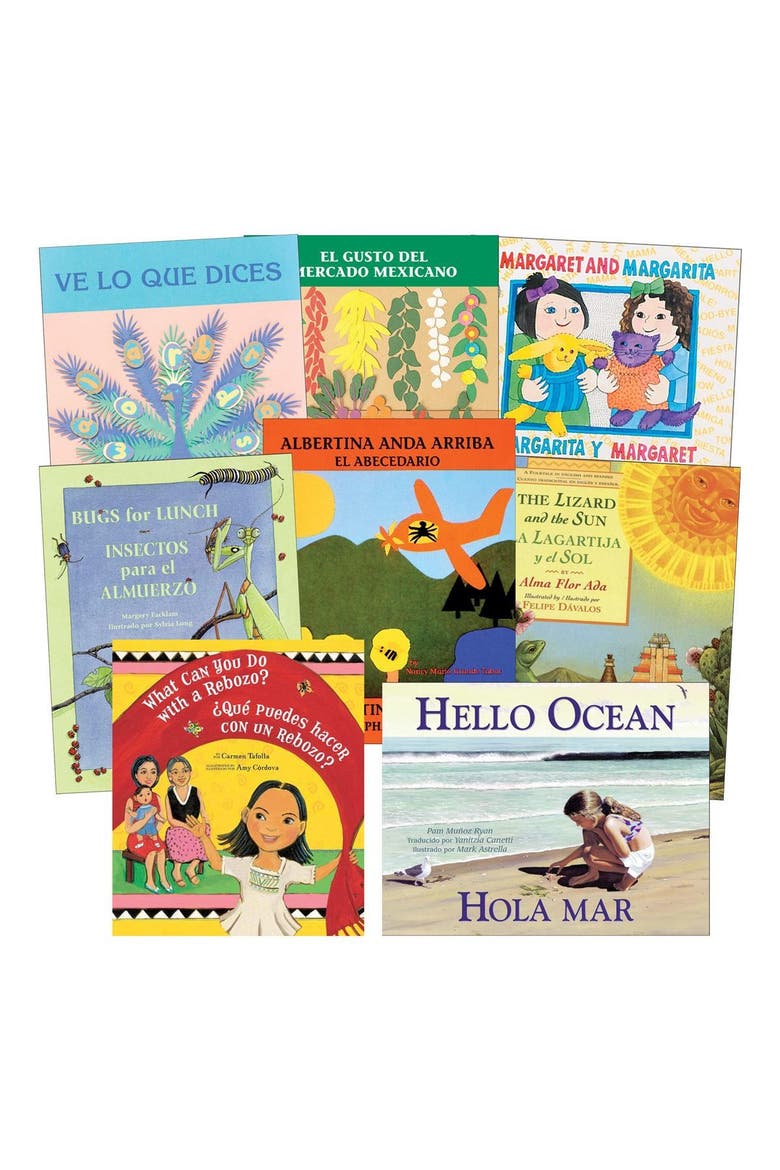 English and Spanish Story Books - Set of 8, Alternate, color, Red