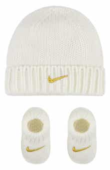 Cable Knit Beanie & Booties Set