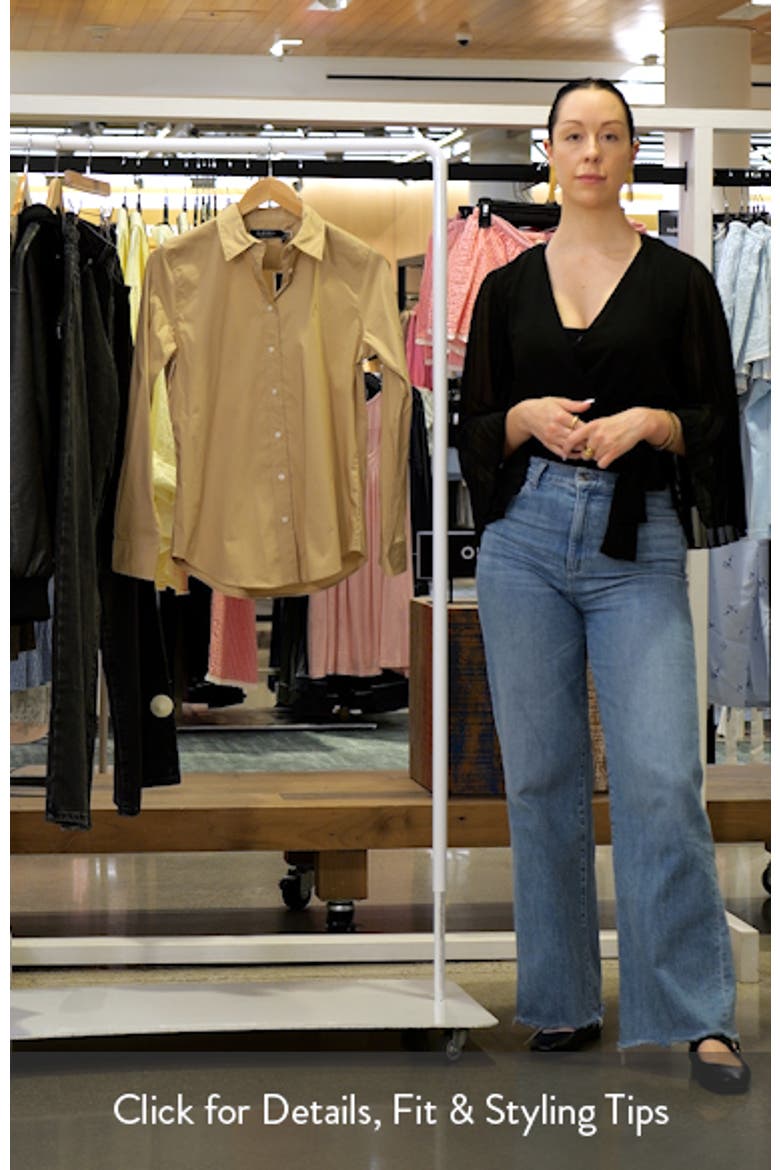 Silky Stretch Cotton Blend Button-Up Shirt video