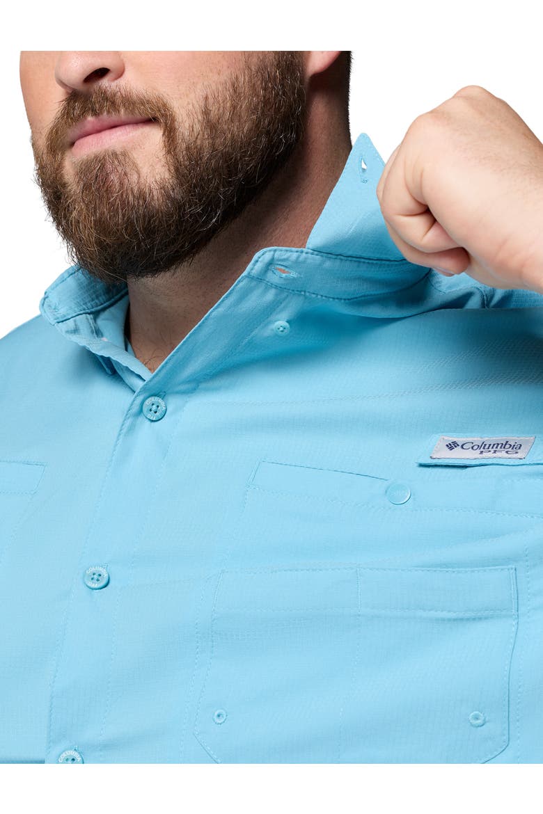Big & Tall PFG Tamiami II Sport Shirt, Alternate, color, VINTAGE BLUE