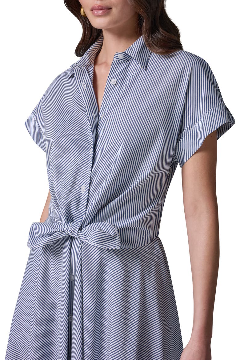 Stripe Midi Shirtdress, Alternate, color, NIGHTFLL/ C