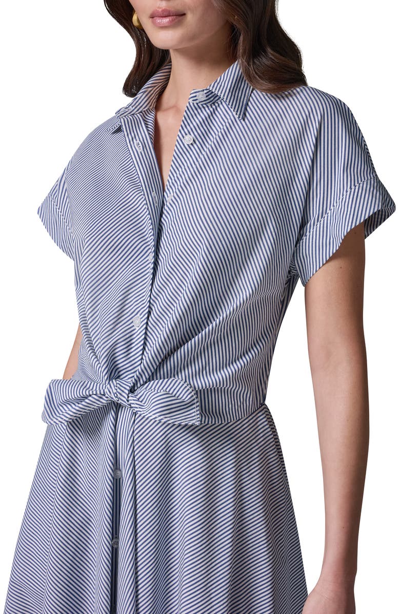 Donna Karan New York Stripe Midi Shirtdress, Alternate, color,