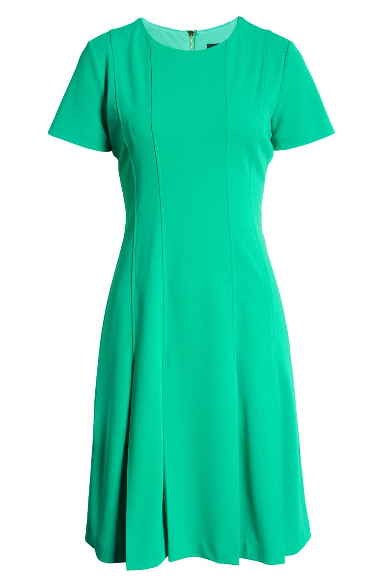 Tahari ASL Fit & Flare Stretch Crepe Dress, Alternate, color, 