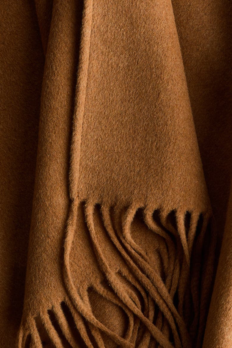 Wool-blend Cape, Alternate, color, Dark beige