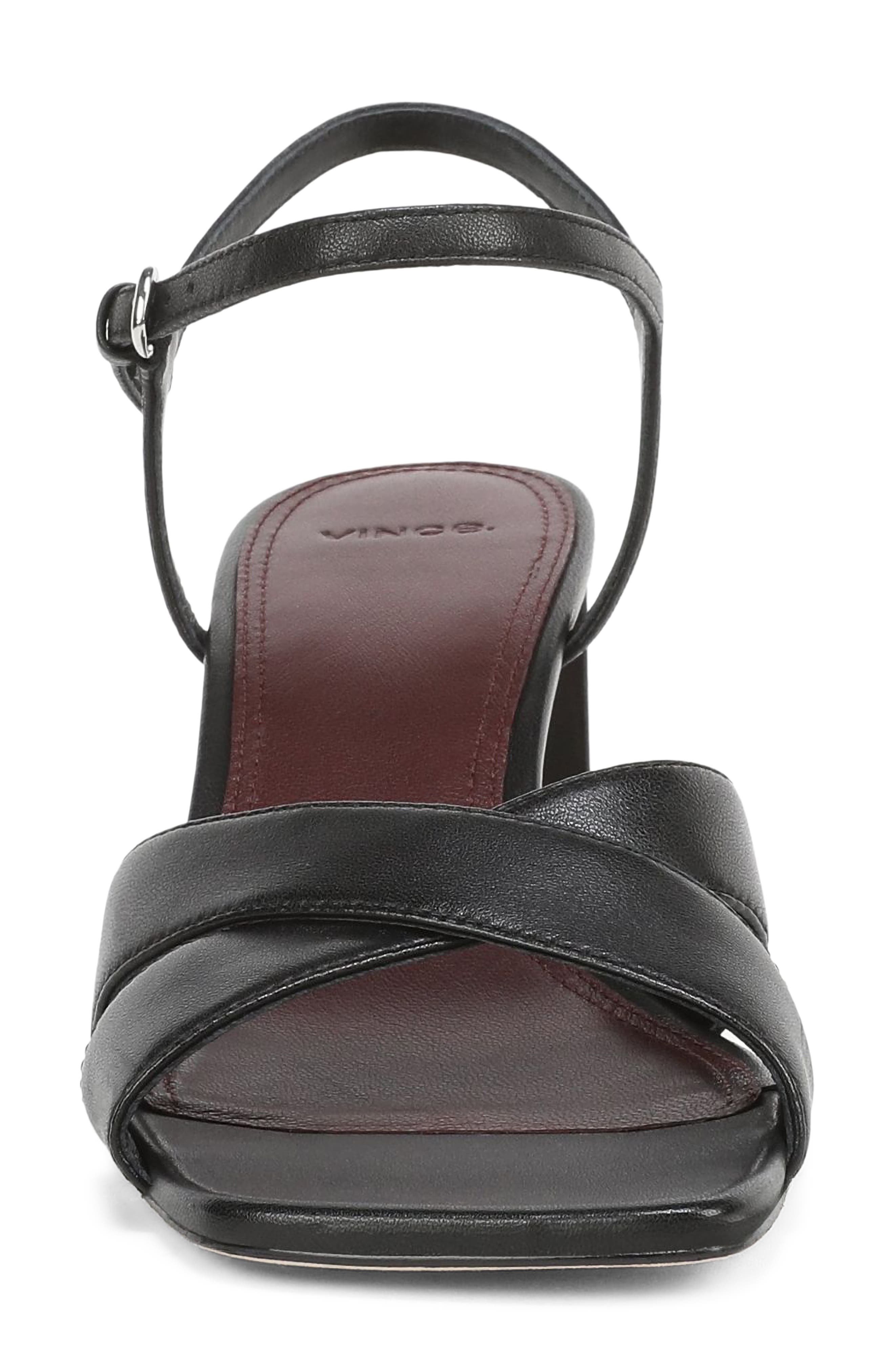 Odetta Block Heel Sandal, Alternate, color, BLACK LEATHER