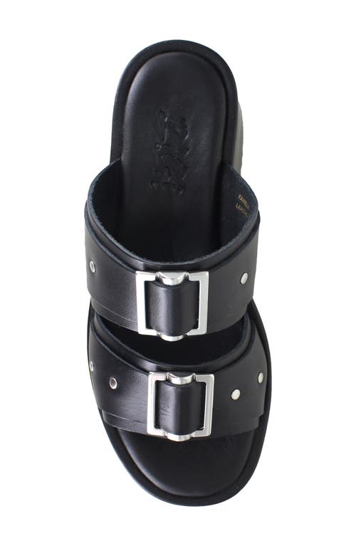 Zigi Fanela Platform Slide Sandal In Black