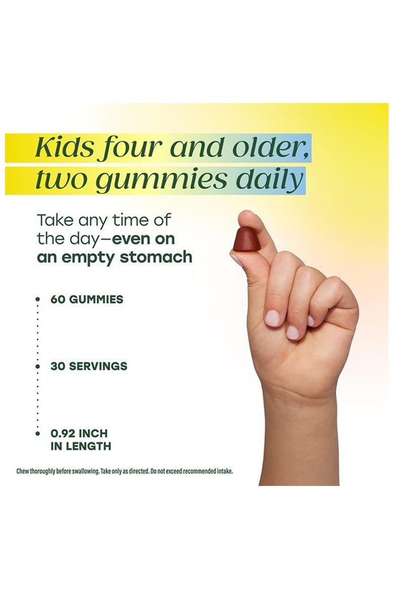 Kids Multivitamin Gummies for Age 4+ for Brain & Immune Support, 60 Berrylicious Gummies, Alternate, color, None