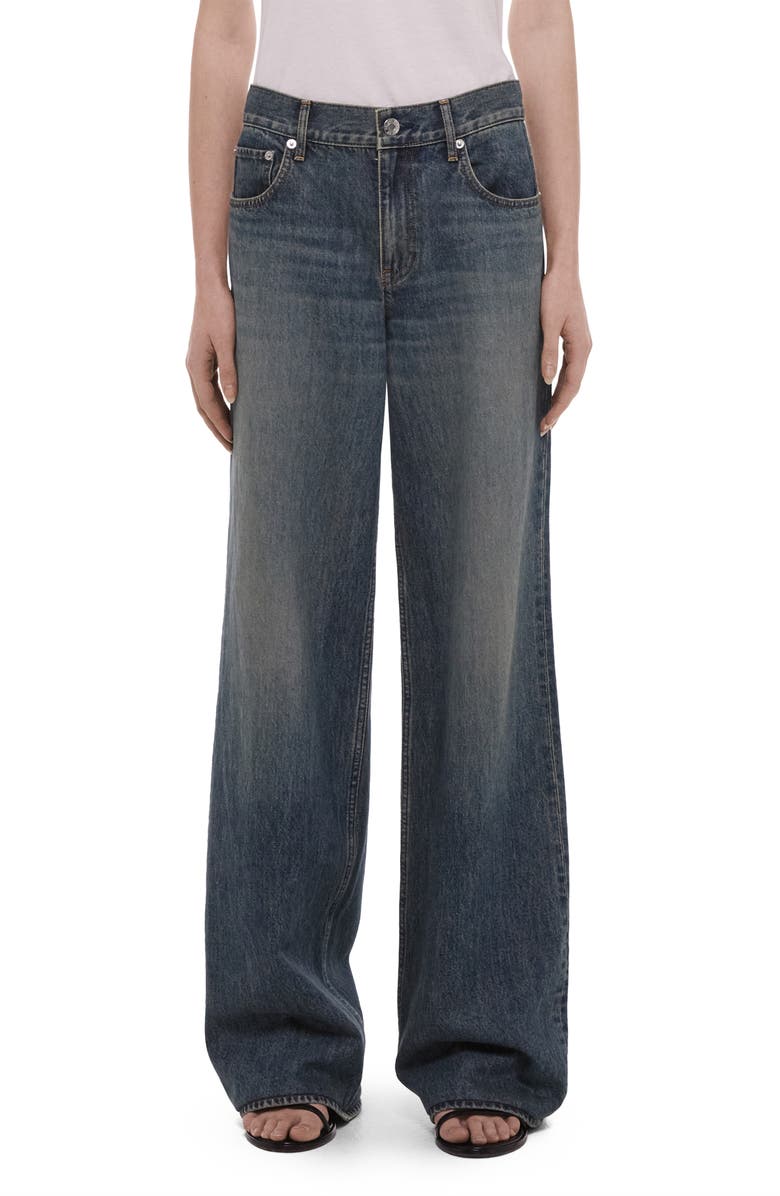 Helmut Lang Wardeobe Wide Leg Jeans, Main, color, 