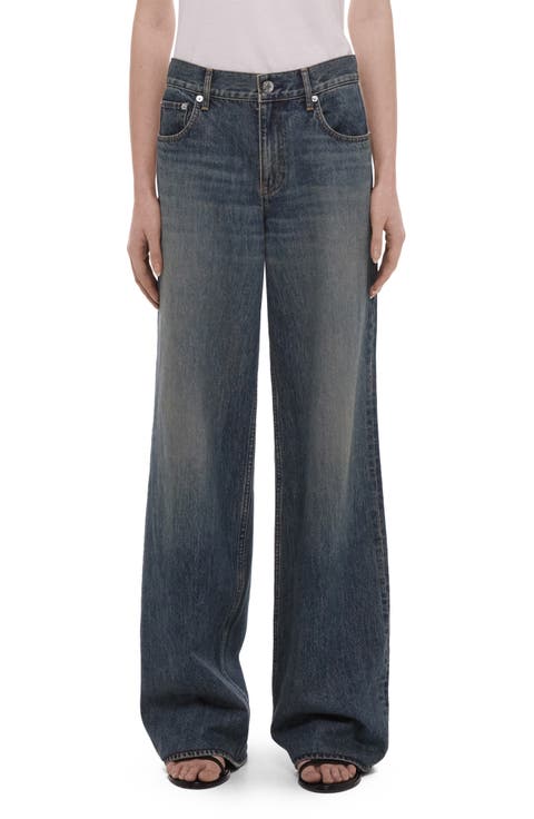 Wardeobe Wide Leg Jeans (Tinted Vintage Blue)