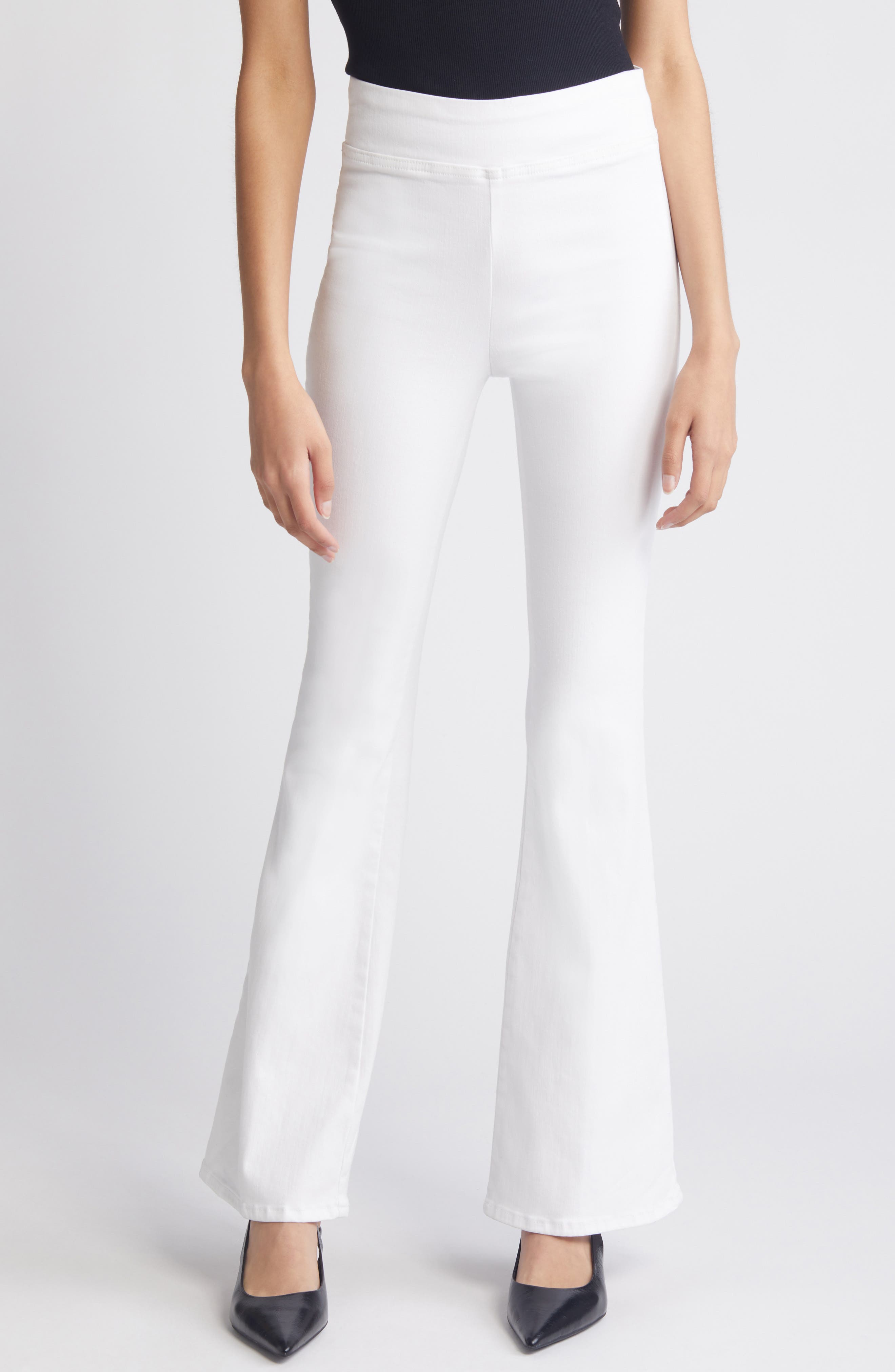 FRAME The Jet Set Flare Pull-On Jeans