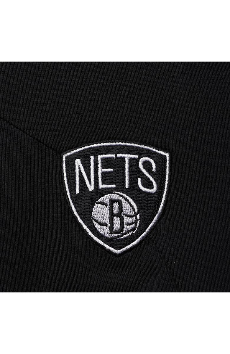QORE Women's Qore Black Brooklyn Nets Nostalgic Full-Snap Tracksuit Jacket, Alternate, color, 