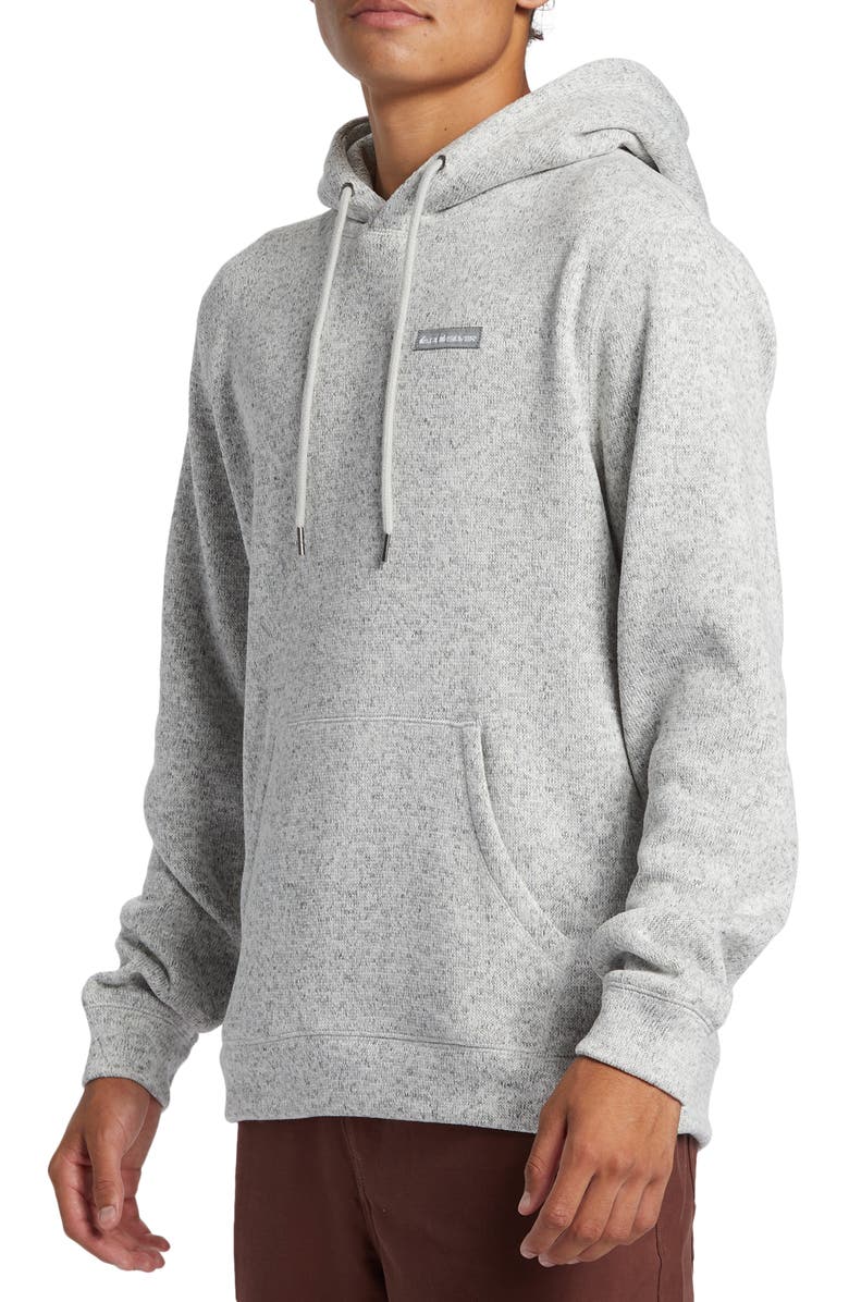 Quiksilver Keller Fleece Lined Hoodie, Alternate, color, Light Grey Heather