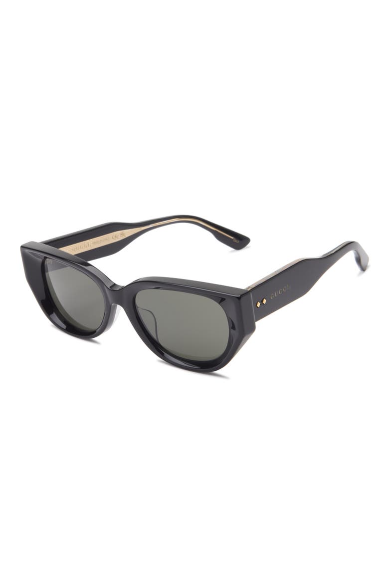 54mm Cat Eye Sunglasses, Alternate, color, BLACK BLACK GREY