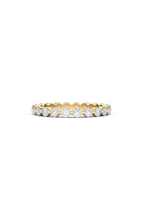Lab Grown Diamond Single Prong Eternity Band Ring