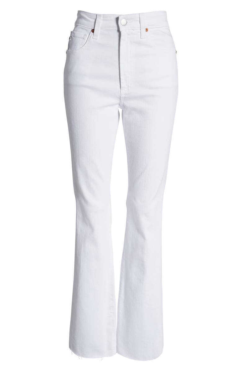 AG Alexxis High Waist Flare Leg Jeans, Alternate, color, Authentic White