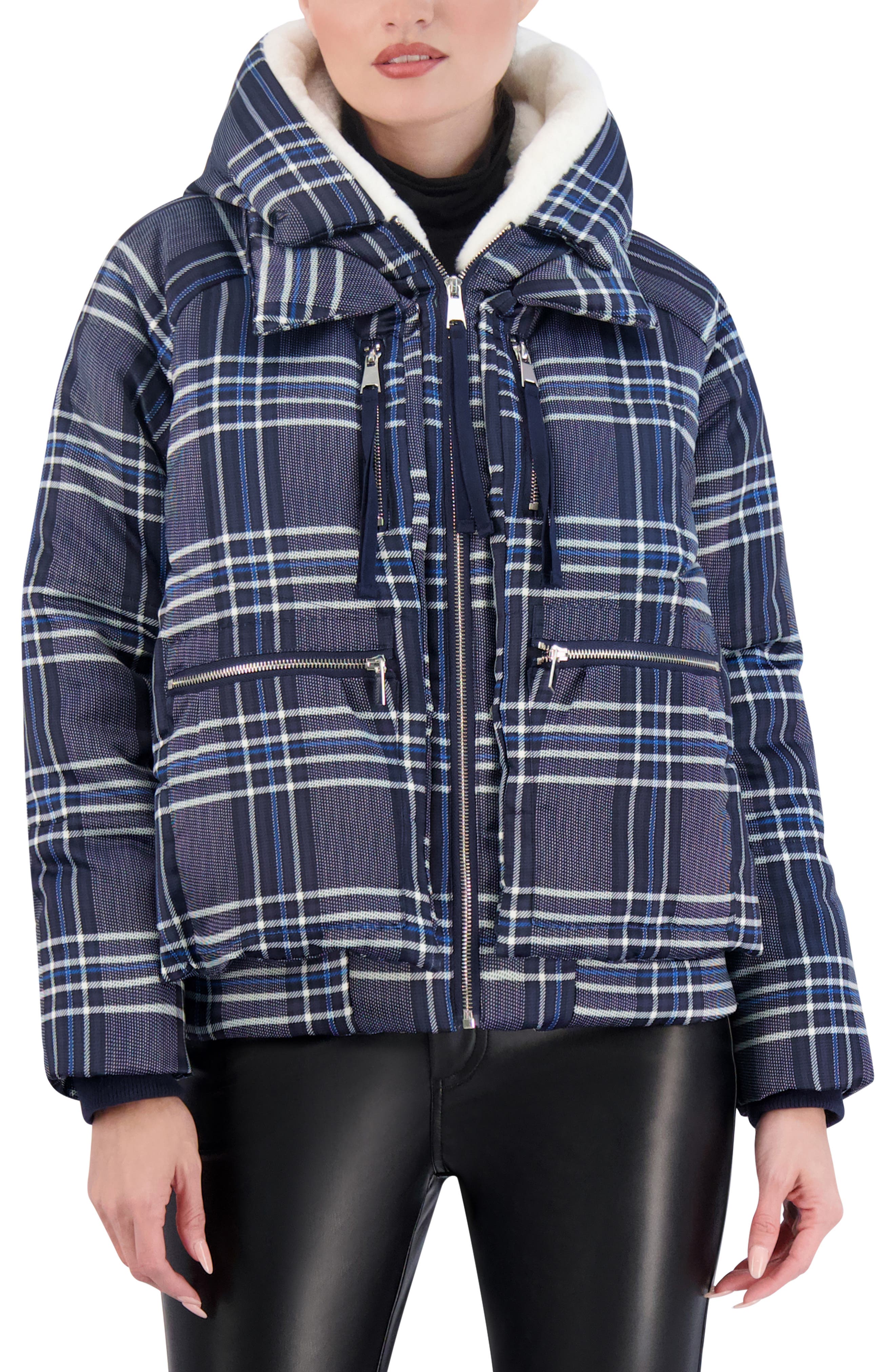 selected NAVY PLAID