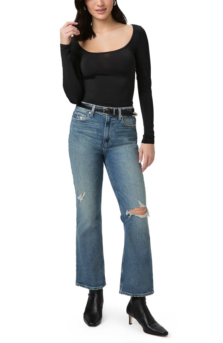 PAIGE Courtney Ripped Bootcut Jeans, Alternate, color, Blue Note Destructed