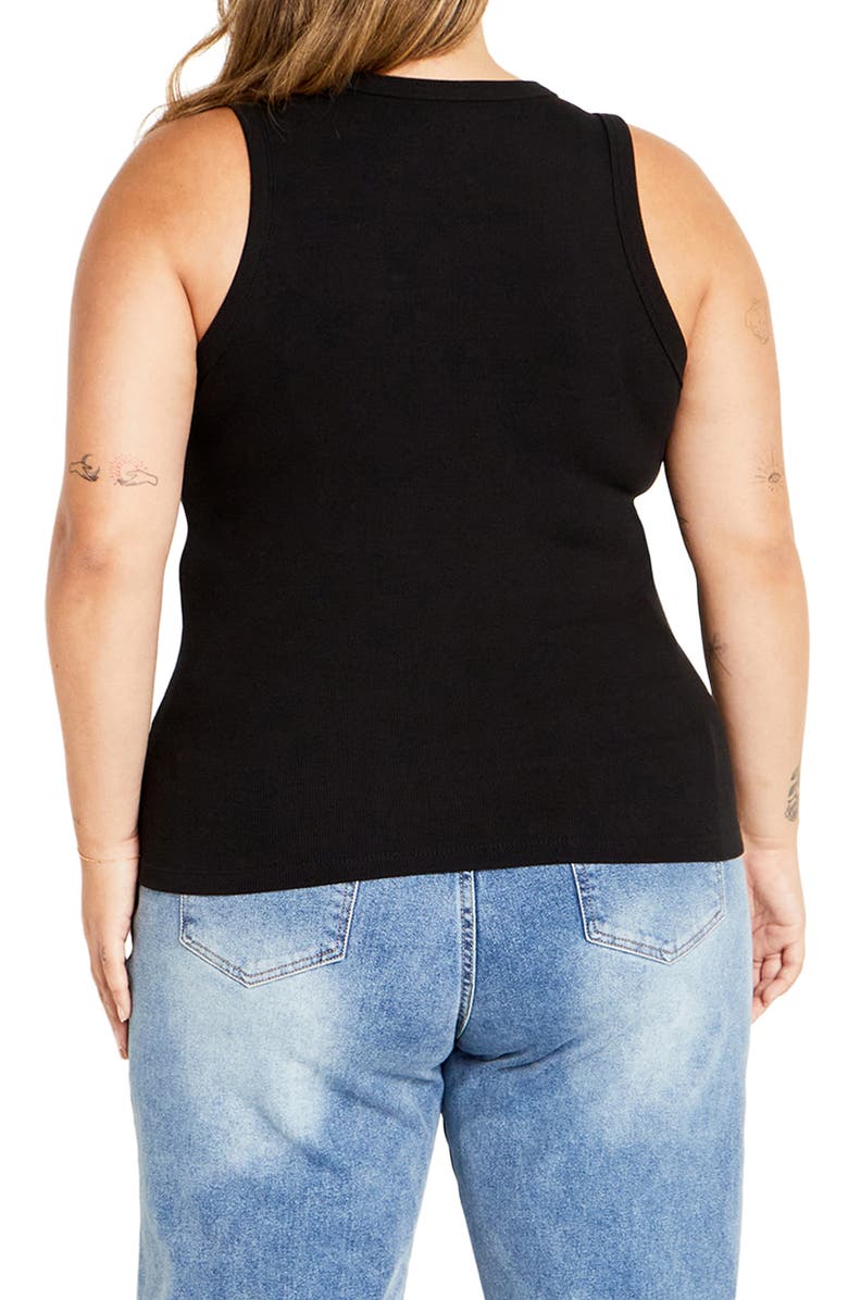 City Chic Talia Rib Tank, Alternate, color, 