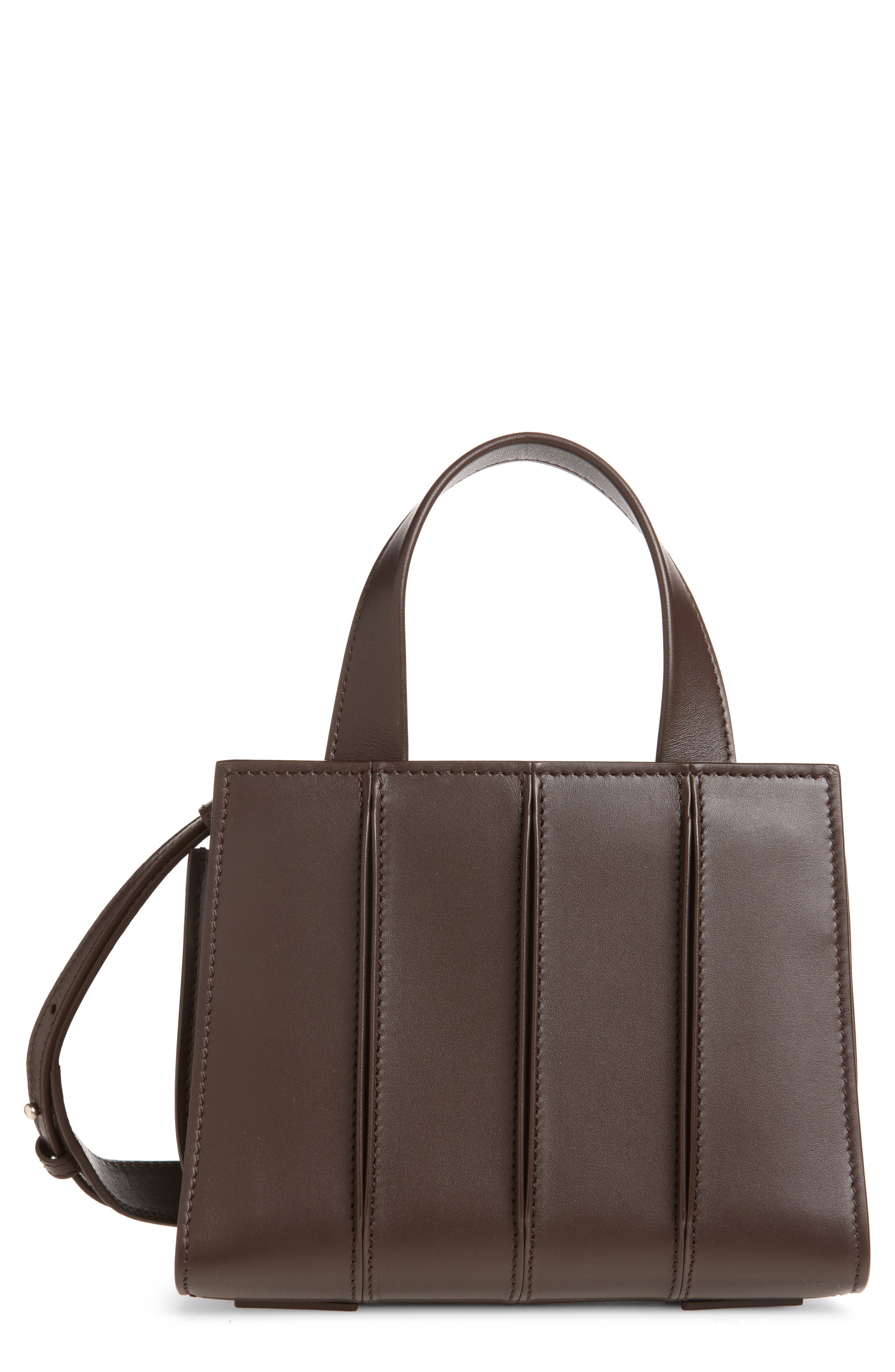 Micro Whitney Crossbody Bag, Main, color, DARK BROWN