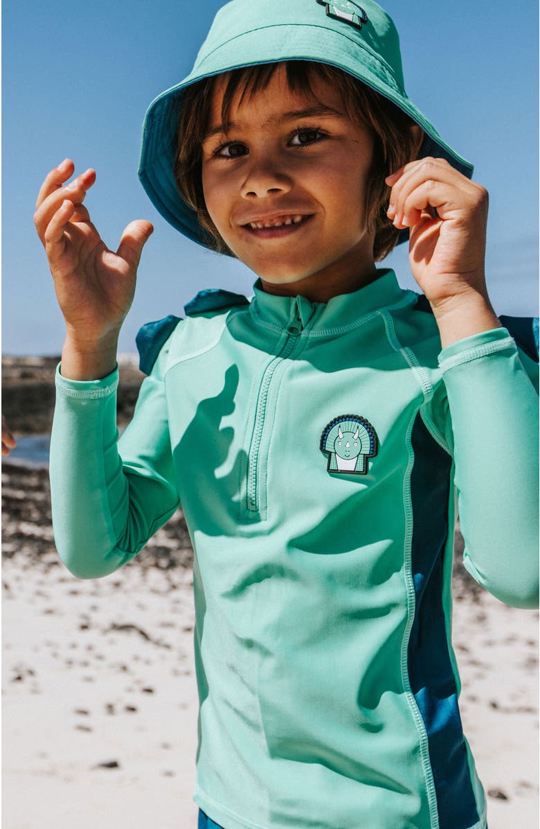 Roarsome Spike Rash Vest, Alternate, color, Green