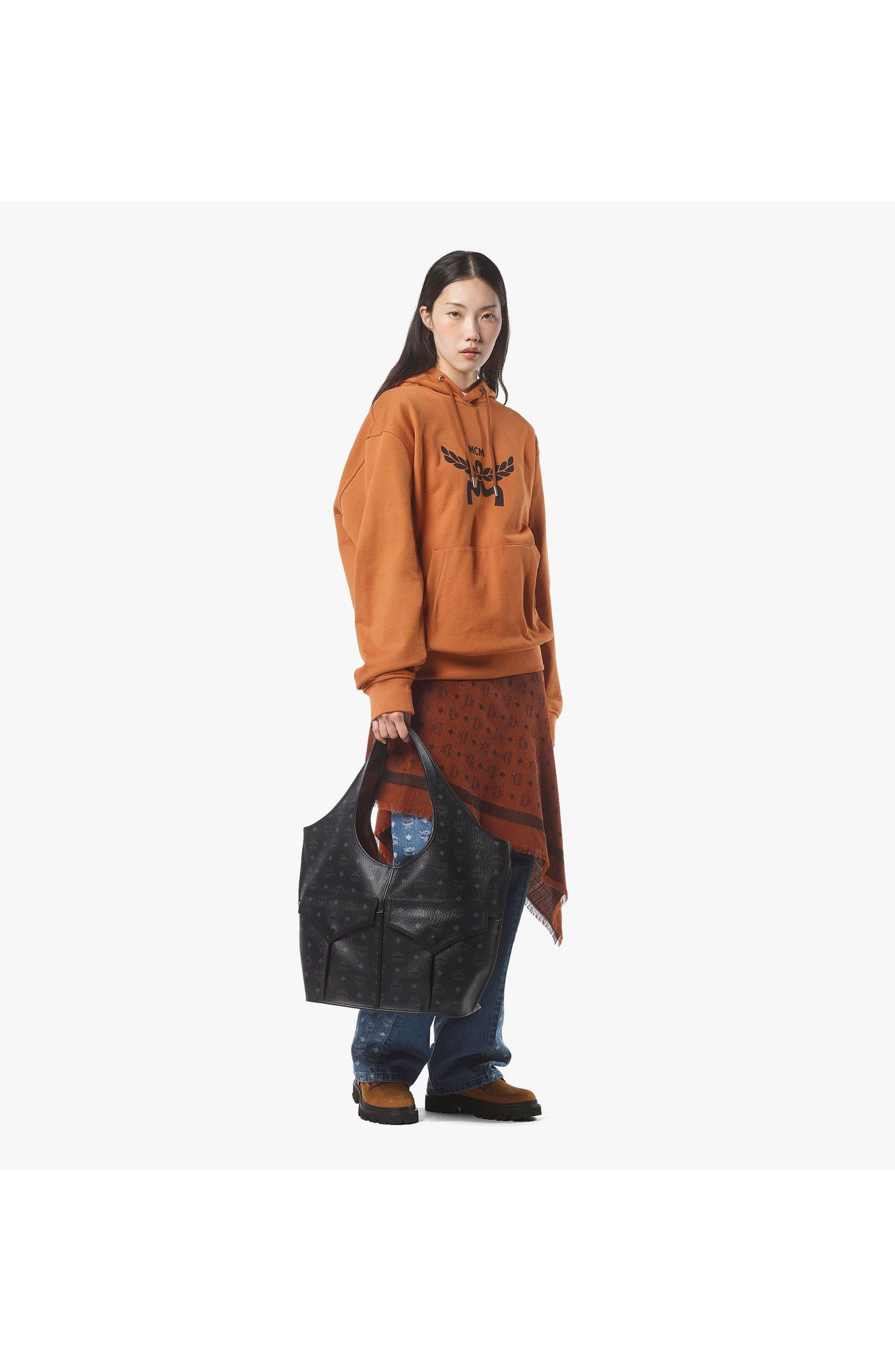 X-Large Leni Shopper in Visetos, Alternate, color, Black