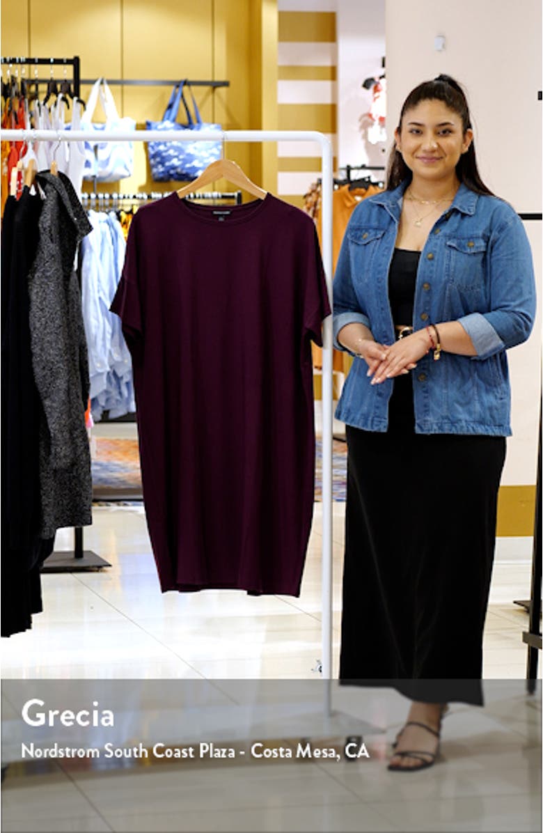 Boxy Crewneck T-Shirt Dress, sales video thumbnail