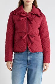 Vigoss Quilted Tie Front Jacket