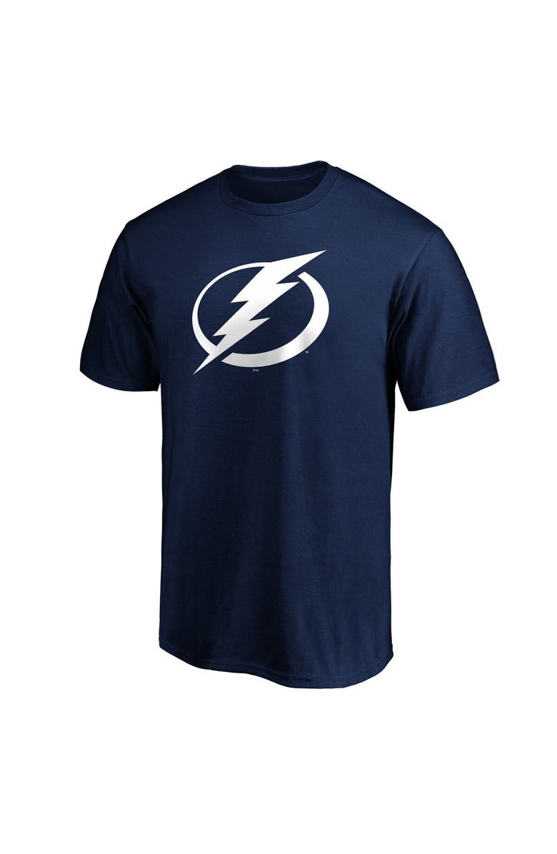 FANATICS Men's Fanatics Branded Blue Tampa Bay Lightning Team Primary Logo T-Shirt, Alternate, color,