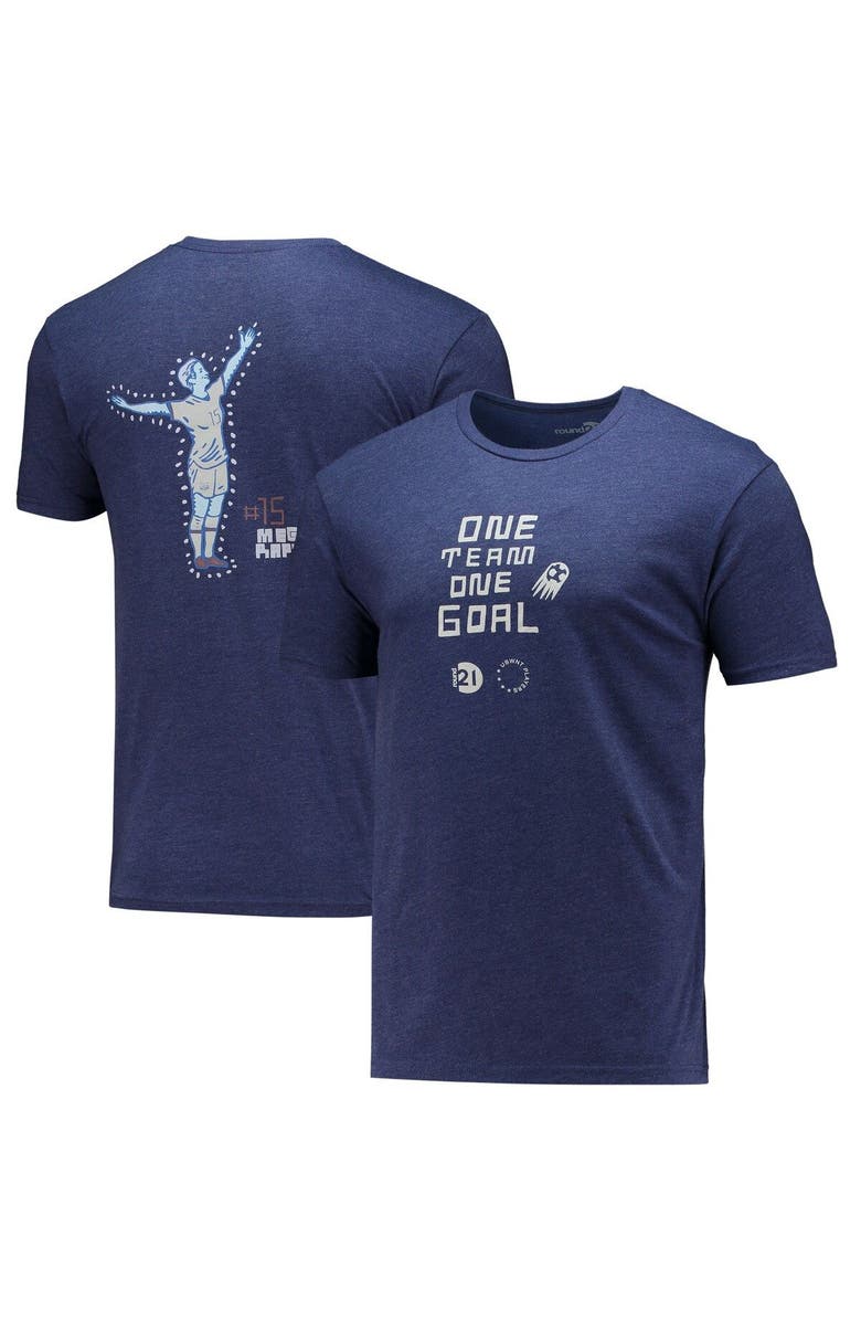 round21 Men's round21 Megan Rapinoe Navy USWNT One Team One Goal T-Shirt, Alternate, color, 