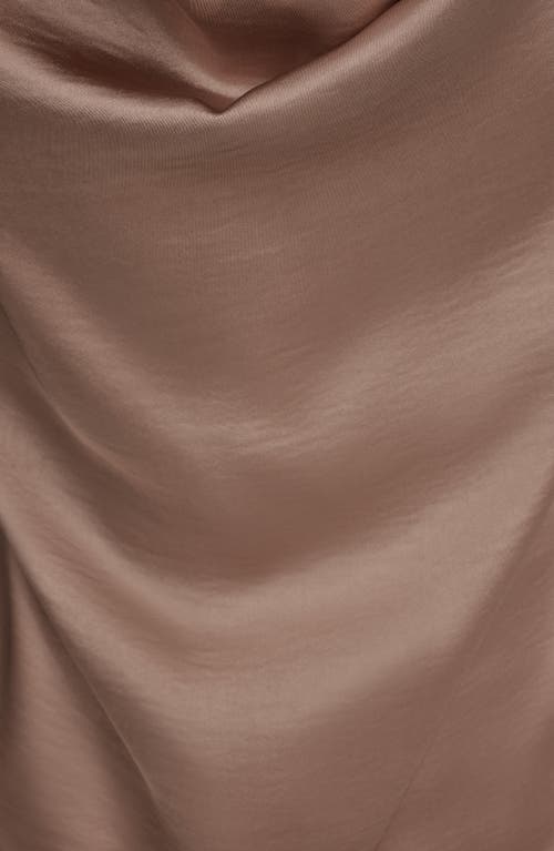 Donna Karan New York Cowl Neck Charmeuse Tank In Neutral