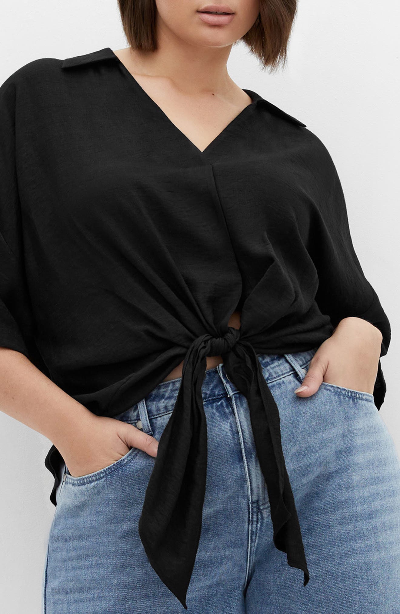 Rosie Tie Front Top