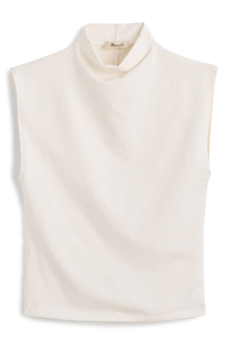 Madewell Funnel Neck Crop Muscle Tee, Alternate, color, Lighthouse