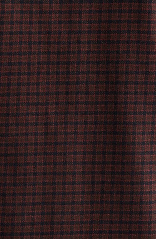 Dickies Hendersonville Classic Fit Check Brushed Cotton Button-up Shirt In Brown