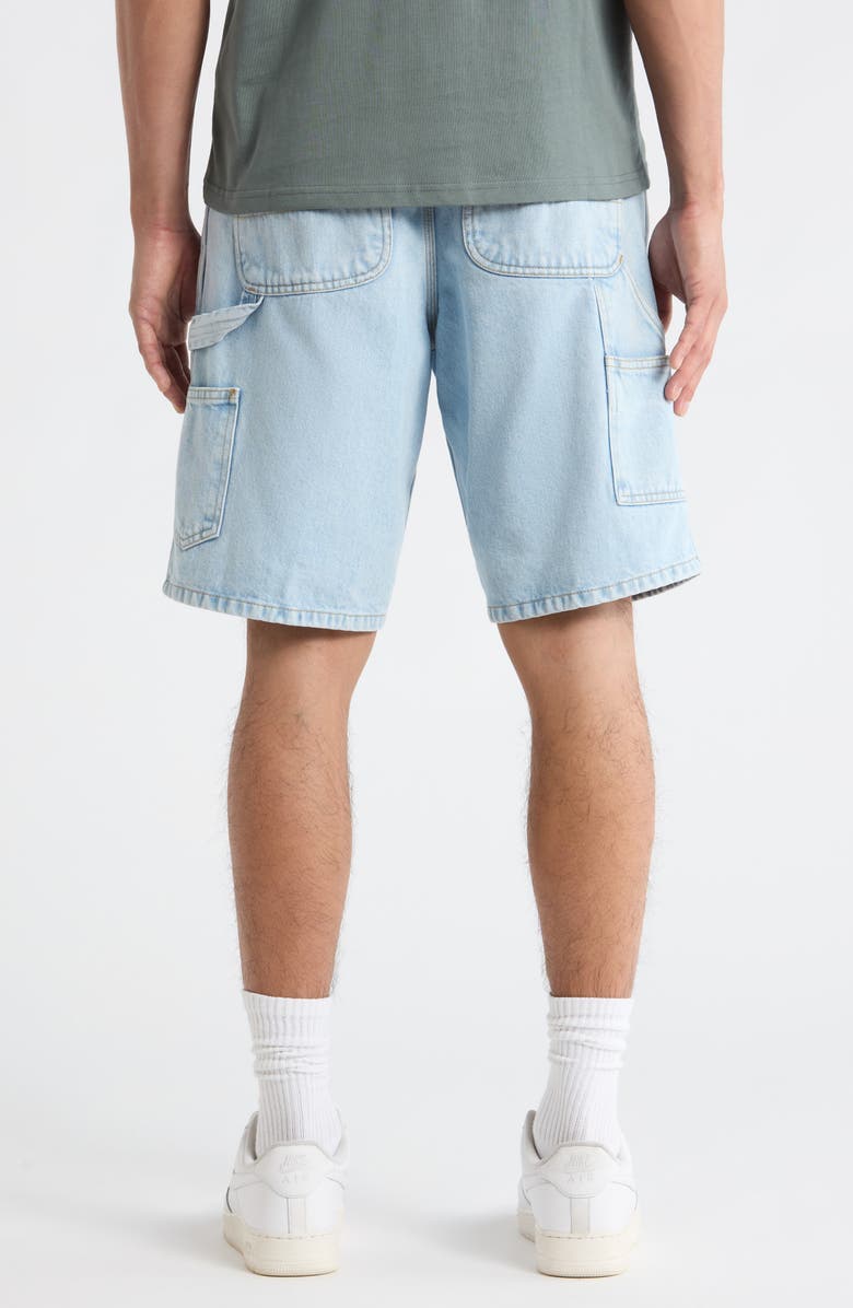 Carhartt Work In Progress Single Knee Loose Fit Denim Shorts, Alternate, color, Blue (Heavy Stone Bleached)