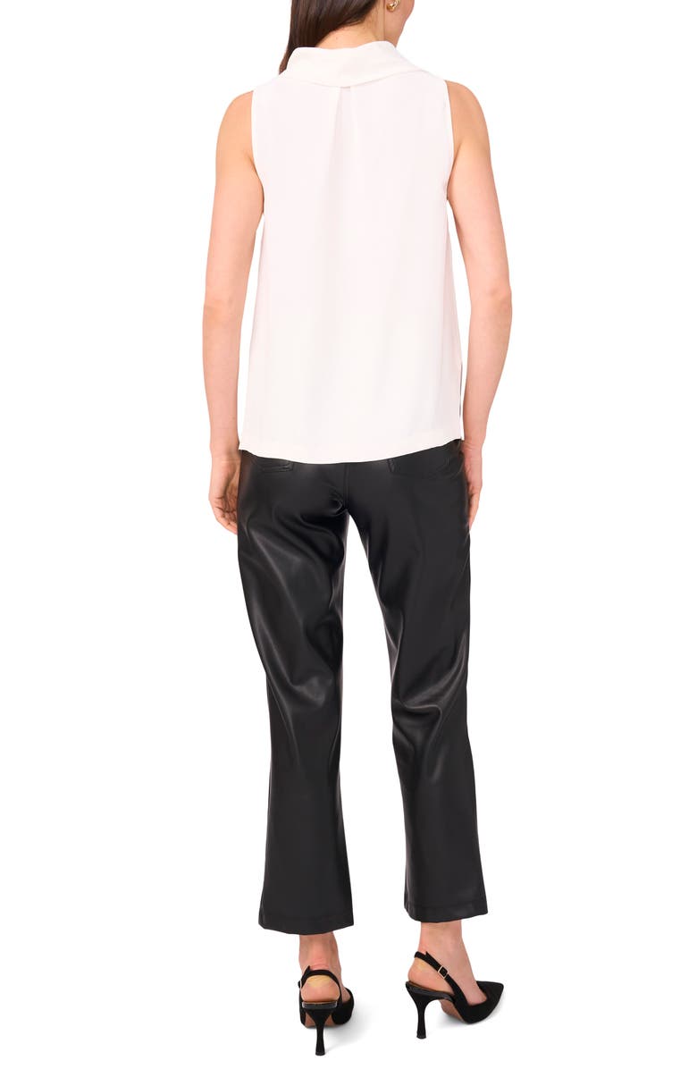 Vince Camuto Cowl Neck Sleeveless Blouse, Alternate, color, New Ivory