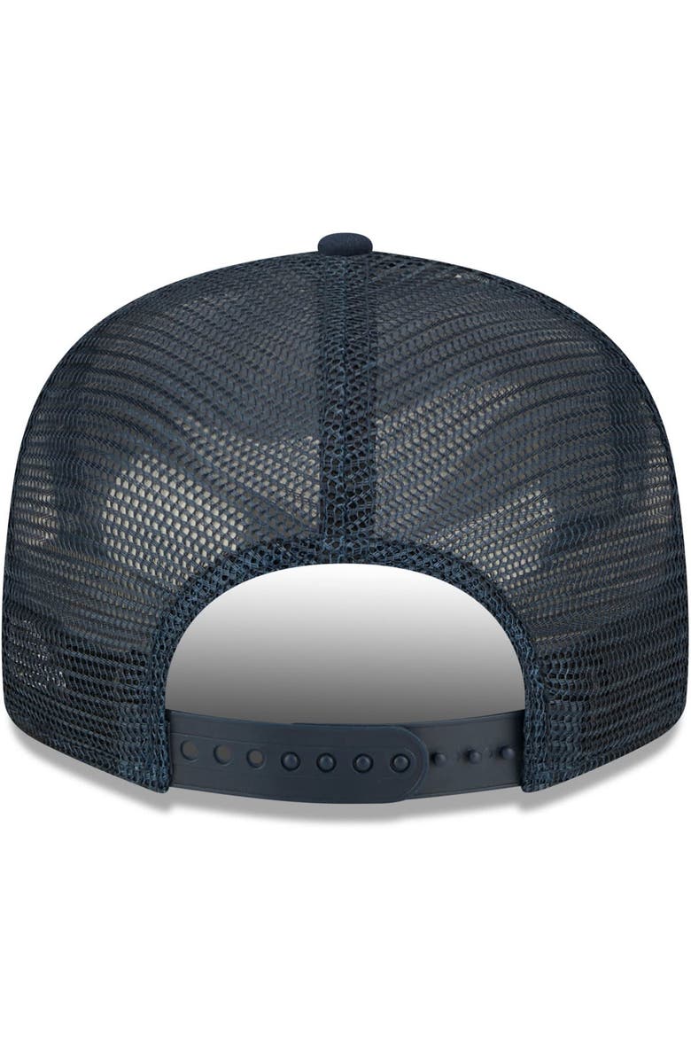 New Era Men's New Era Navy Sporting Kansas City Classic 9FIFTY Trucker Snapback Hat, Alternate, color, 