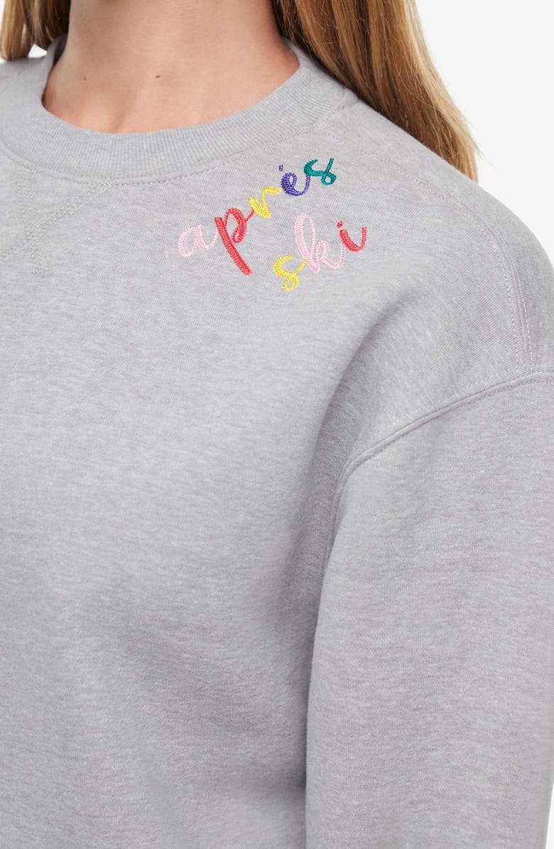 Wildfox Après Ski Charlie Sweatshirt, Alternate, color, Heather Grey